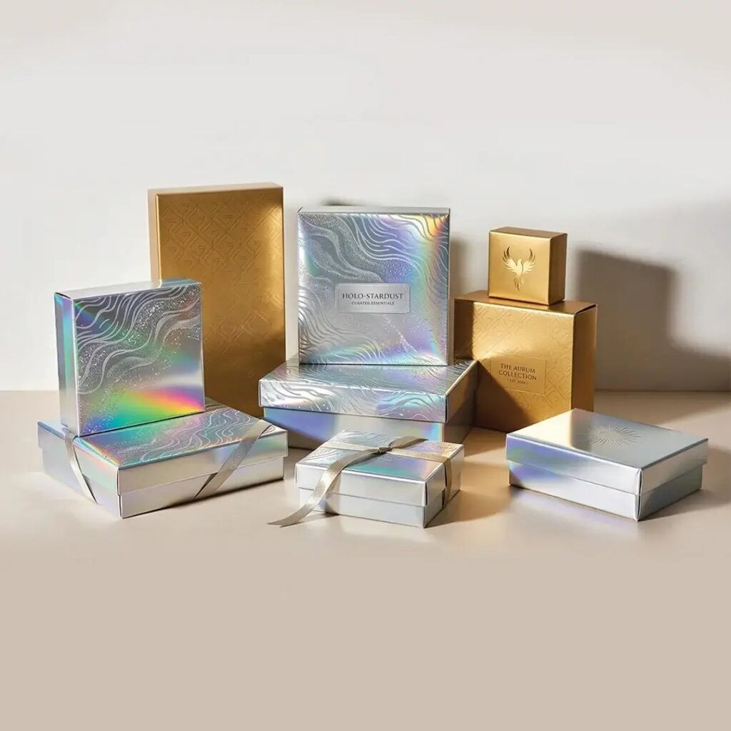 Custom Holographic Boxes with Logo – Premium Packaging for Luxury Brands